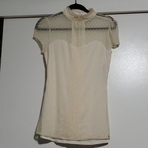 Shirt sleeve cream Guess shirt nwt